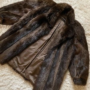 Vintage Beaver Jacket. Long hair. Beautiful!  Warmest fur. Soft and supple